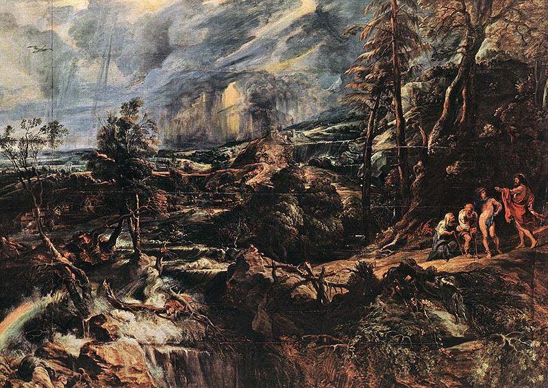 Peter Paul Rubens Stormy Landscape Norge oil painting art